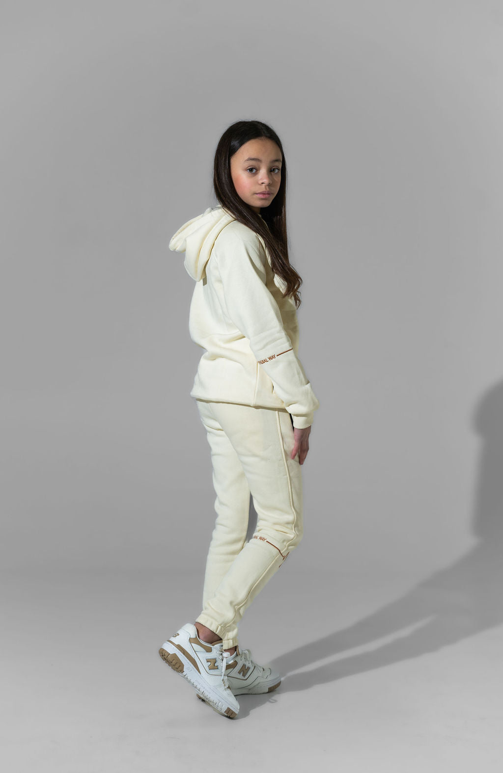 Kids girls tracksuit beige