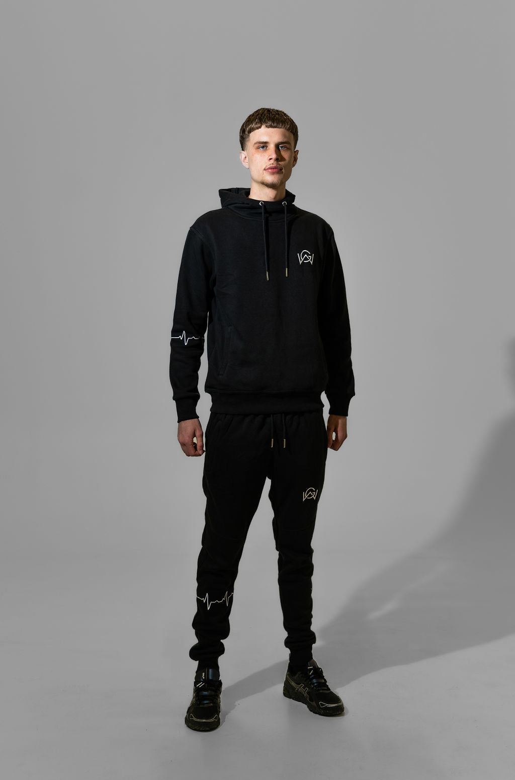 men tracksuit black (zwart)