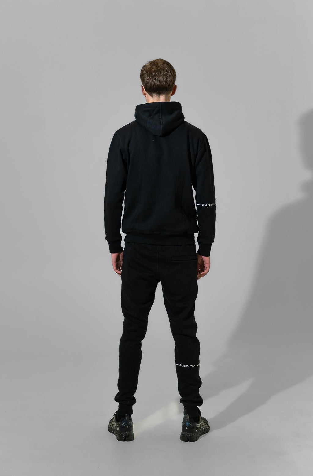 men tracksuit black (zwart)