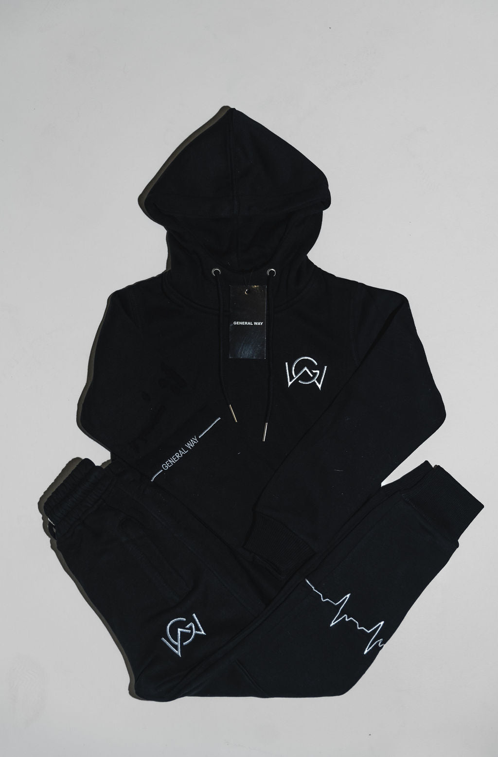 men tracksuit black (zwart)