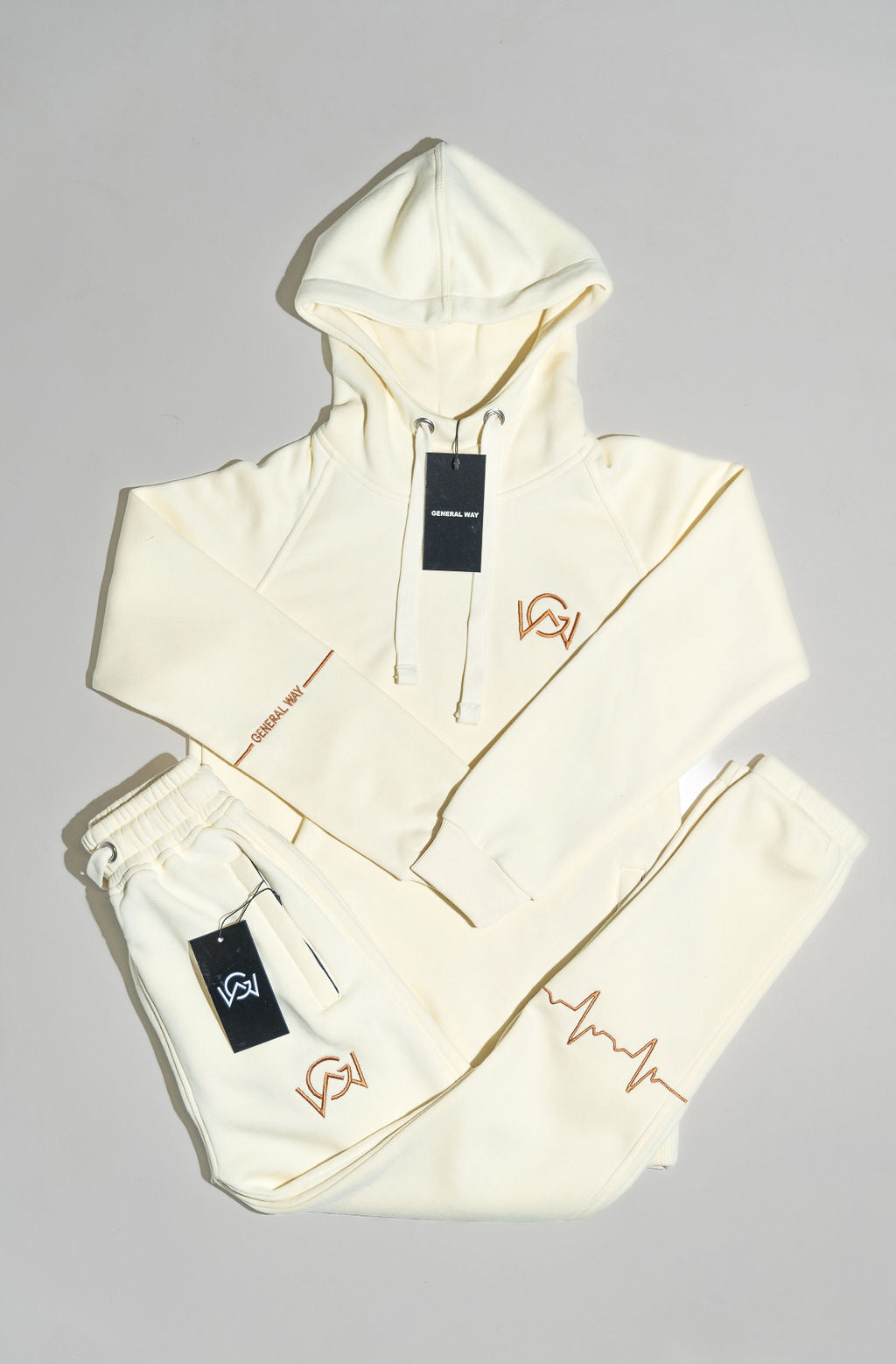 Women tracksuit beige